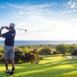 golf player on the green