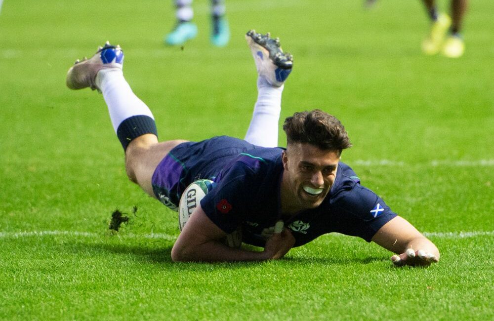 Scottish rugby player at Murrayfield