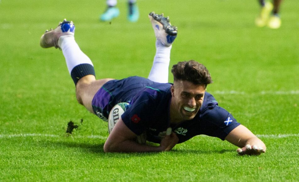 Scottish rugby player at Murrayfield