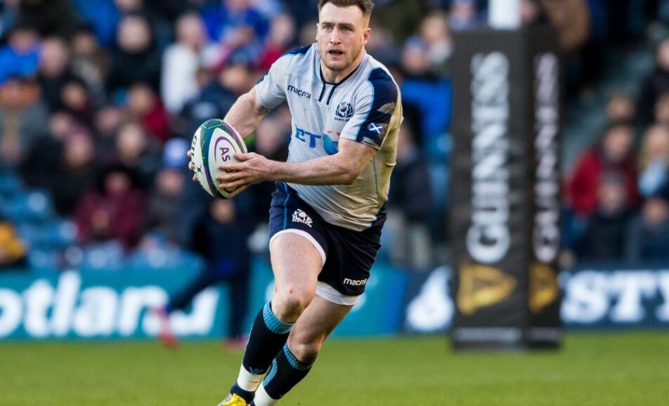 Rugby player at Murrayfield